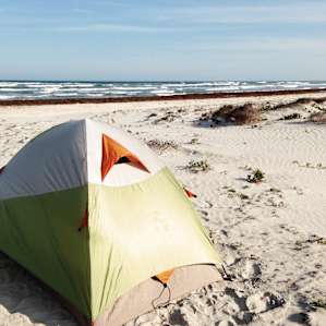 Camp anywhere on the beach, no designated sites!