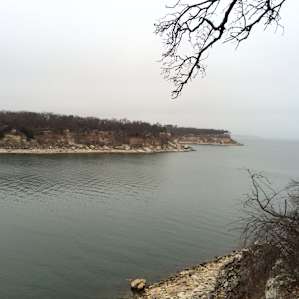 View from campsite at Elm Point.