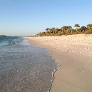 Gorgeous beaches on the north and west side of the island.