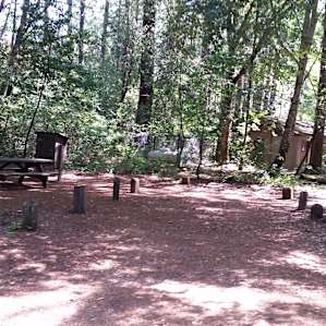 Lots of campsites. It's worth checking the map and being away from the road. Fire pit, food storage, car spots, etc.