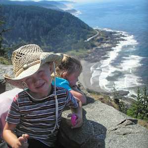 The stone shelter at Cape Perpetua