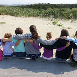 Ride your bike from the campground, down an interpretive trail, to the beach.