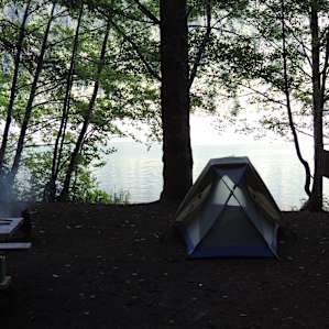 Your tent really can be this close to the water.