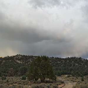 View from southwest side of campground, facing east