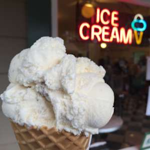 Walked over to Camp Richardson to get some ice cream. They are very generous with their single scoops.