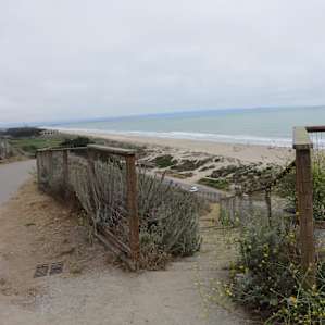 The campsites trail leads to a beautiful overlook of Sunset Beach with direct stair access!