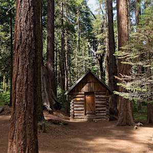 Cabin once used by caretaker;