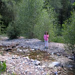 Lovely River Behind East Side Campgrounds