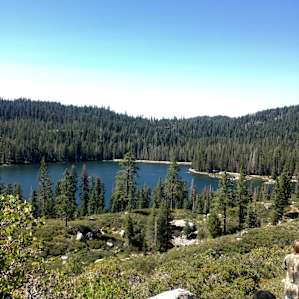 Silver lake as seen from the Gold Lake/Spanish peak trail
