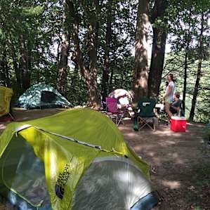 Site 116 - Note you can see the neighboring campsites through the trees