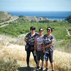 Take the hiking trail that will send you high up to get a nice view of the campsite and the beach.
