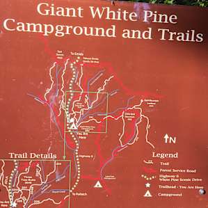 Trail map in the campground.