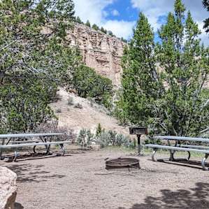 LOOK AT THIS HUGE SPACE!!! 2 picnic tables! Unfortunately only 1 parking spot and the Rangers are friendly but very diligent about rules here- very quiet and safe space.