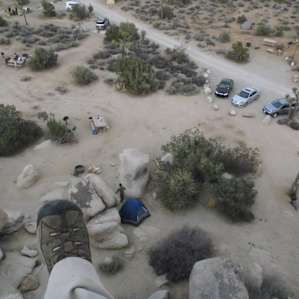 View from the top of the rock formation that dominates the center of Ryan.