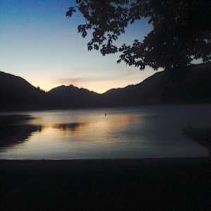 sunrise from the campground dock