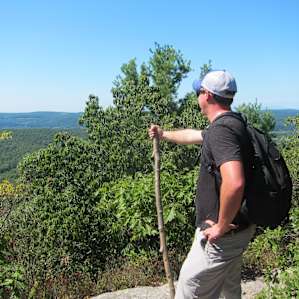 The circuit hike here is home to a fabulous collection of natural hiking sticks... the ground is covered with them and many are left near the trailhead which makes for a fun addition to any hike.
