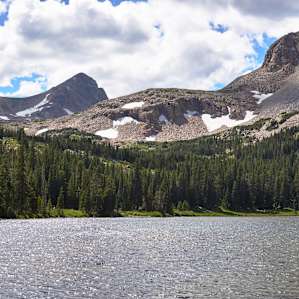 A short hike up from Brainard Lake will take you to Mitchell Lake and impressive views of Mt. Toll (12,979') and Mt. Audubon (13,229'). John Denver wasn't lying about that Rocky Mountain High!