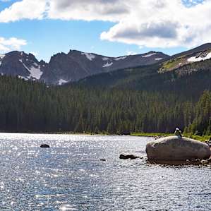 Dip your toes in the glacier fed waters of Brainard Lake. The very accessible shoreline makes this lake a great place to have a family picnic.