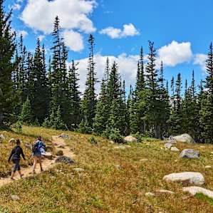Brainard Lake Recreation Area has plenty of trails for the hiker to explore and even has access to the Indian Peaks Wilderness. If you want to experience hiking a pristine and rugged wilderness, then be sure to grab a trail map and get out there!