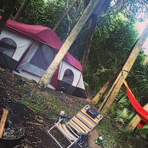 The primative camp sites at the Sebastian inlet marina are also available and still on the property of the State Park.
