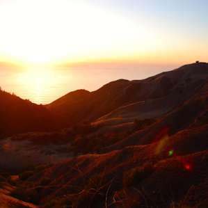 Nacimiento-Fergusson Rd is just north of the campground, and offers some amazing sunset views.