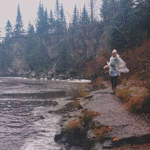 rainy Temperance River exploring.