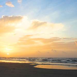 Sunrise at Mustang Island State Park.