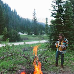 A little campfire music