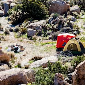 Our setup. There are 5 reservable spots on Hipcamp. The landowners can show you where the best spots are so, book what you think you will like and they may show you a better place.