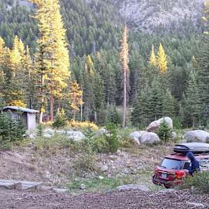 Campground is VERY off the beaten path. Ridge lines all around