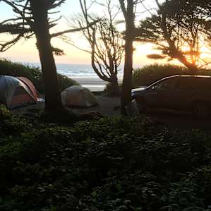 View from campsite A20's