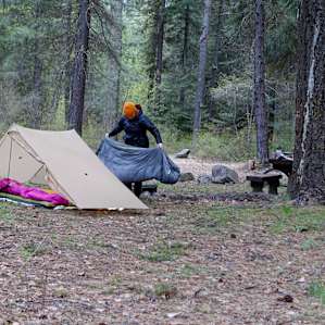 Best camp spot is tucked right on the bend of the river, in the western-most corner of the campground.