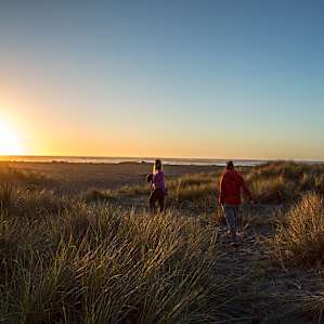 Pacific sunset from camp.