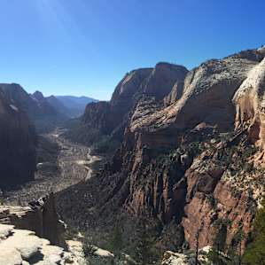 Top of Angels Landing, one of the many, easily accessibly hikes you can do in Zion National Park!