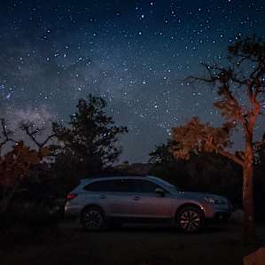 At Mid Hills we were able to see the Milky Way!