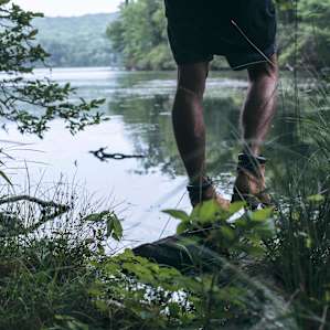 Hiking in Harriman - lakeside.