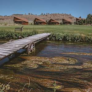 Great fly fishing in hot creek.