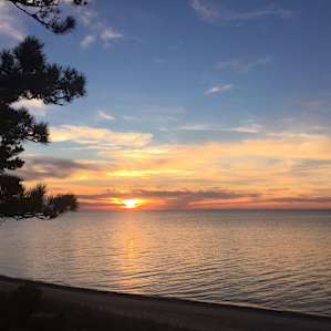 sunset on Twelevemile Beach