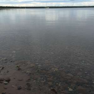 Placid evening on Big Bay.