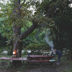 people picnic table camper