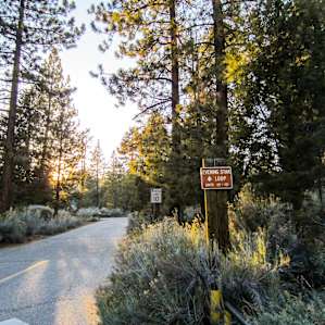 Entering one of the loops at Serrano Campground