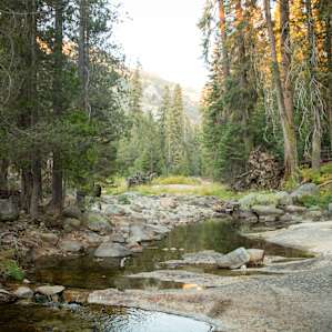 Top of the Tokopah waterfall