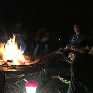 Fire pit near the visitor's center.