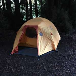 An ideal setup for one large tent in amongst the trees, more space in the meadow if needed.