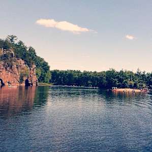 I called this river , the Lake Minnetonka of rivers . So many people ,canoes and kayaks . I prefer BWCA type of canoe trips so I didn't even venture out into this party on the water but it was interesting to observe .