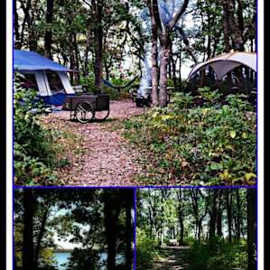 If anyone is looking for a secluded tent campsite surrounded by lakes , I recommend the cart in sites at Glendalough State Park .