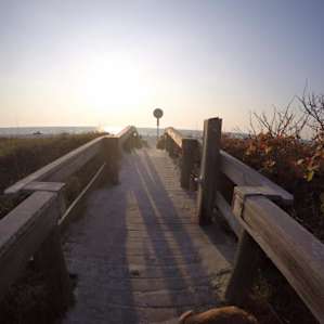 Beach access from the park