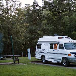 Not sure if this was necessarily Campground "12" but it was in Natchez Trace State Park. There were fireflys all around us at night, and the sound of cicadas filled the air. It was a really great campsite and we were on our own! (slightly creepy)