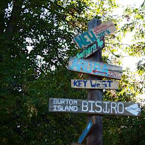 Greetings from Burton Island.