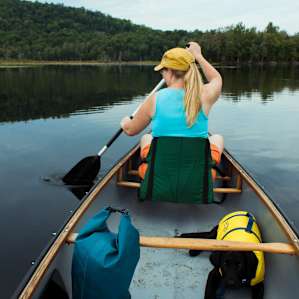 You have to paddle to your campsite.